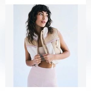 Free people movement Hit the Slopes cropped vest xs